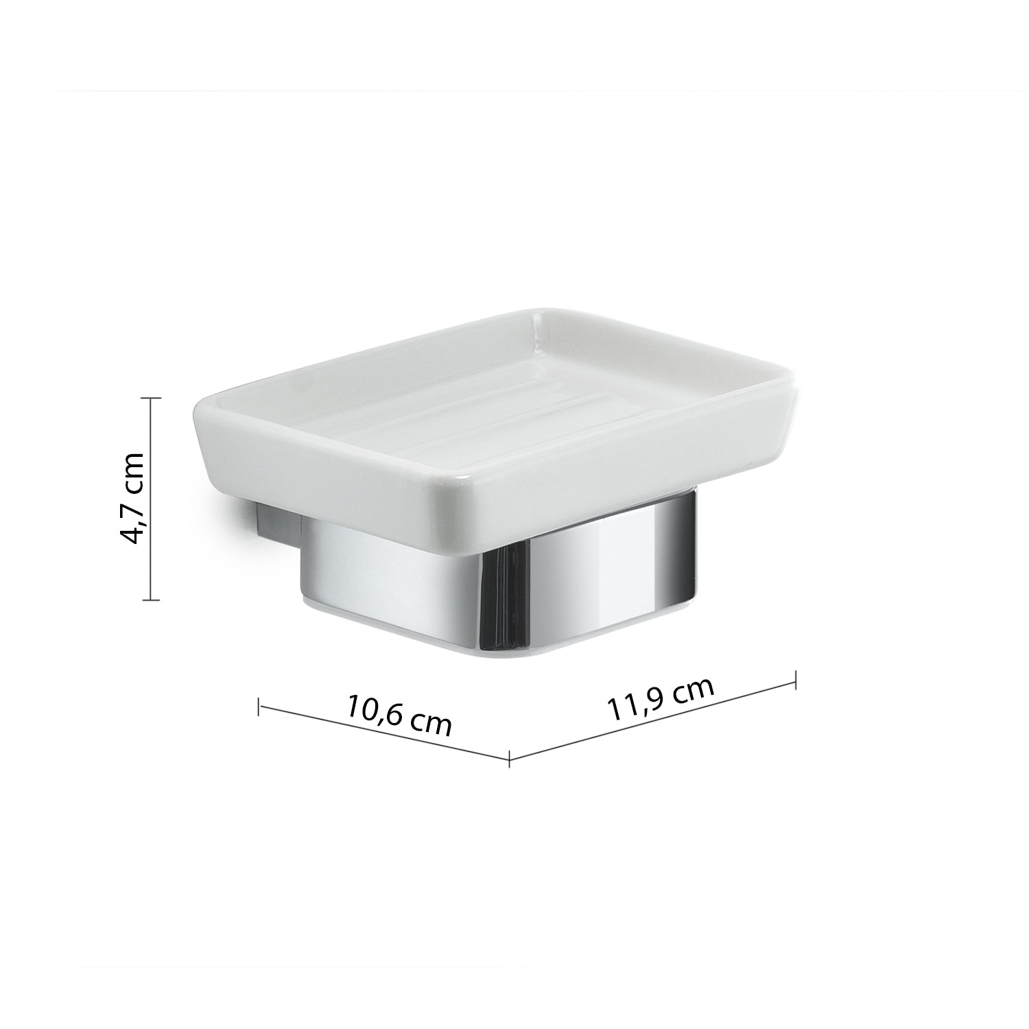Portasapone da muro Spluga di Gedy - Cromato by CeramicStore | Lo specialista del tuo bagno