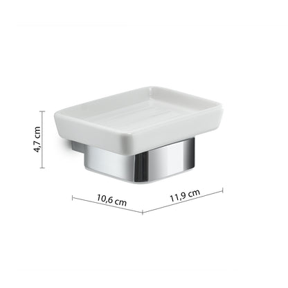 Portasapone da muro Spluga di Gedy - Cromato by CeramicStore | Lo specialista del tuo bagno