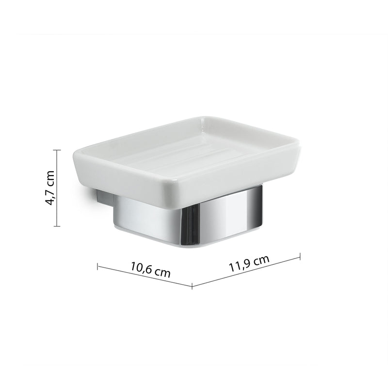Portasapone da muro Spluga di Gedy - Cromato by CeramicStore | Lo specialista del tuo bagno