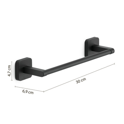 Portasalviette 30 cm Gedy modello Tonga 30x6.9xH4.7 cm - Nero Matt by CeramicStore | Lo specialista del tuo bagno