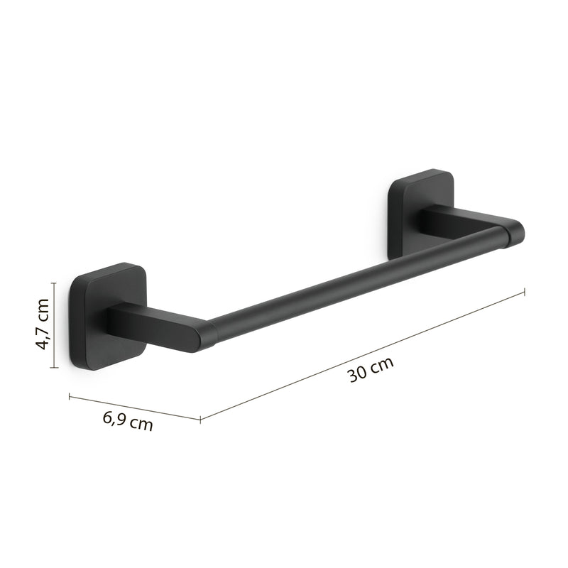 Portasalviette 30 cm Gedy modello Tonga 30x6.9xH4.7 cm - Nero Matt by CeramicStore | Lo specialista del tuo bagno