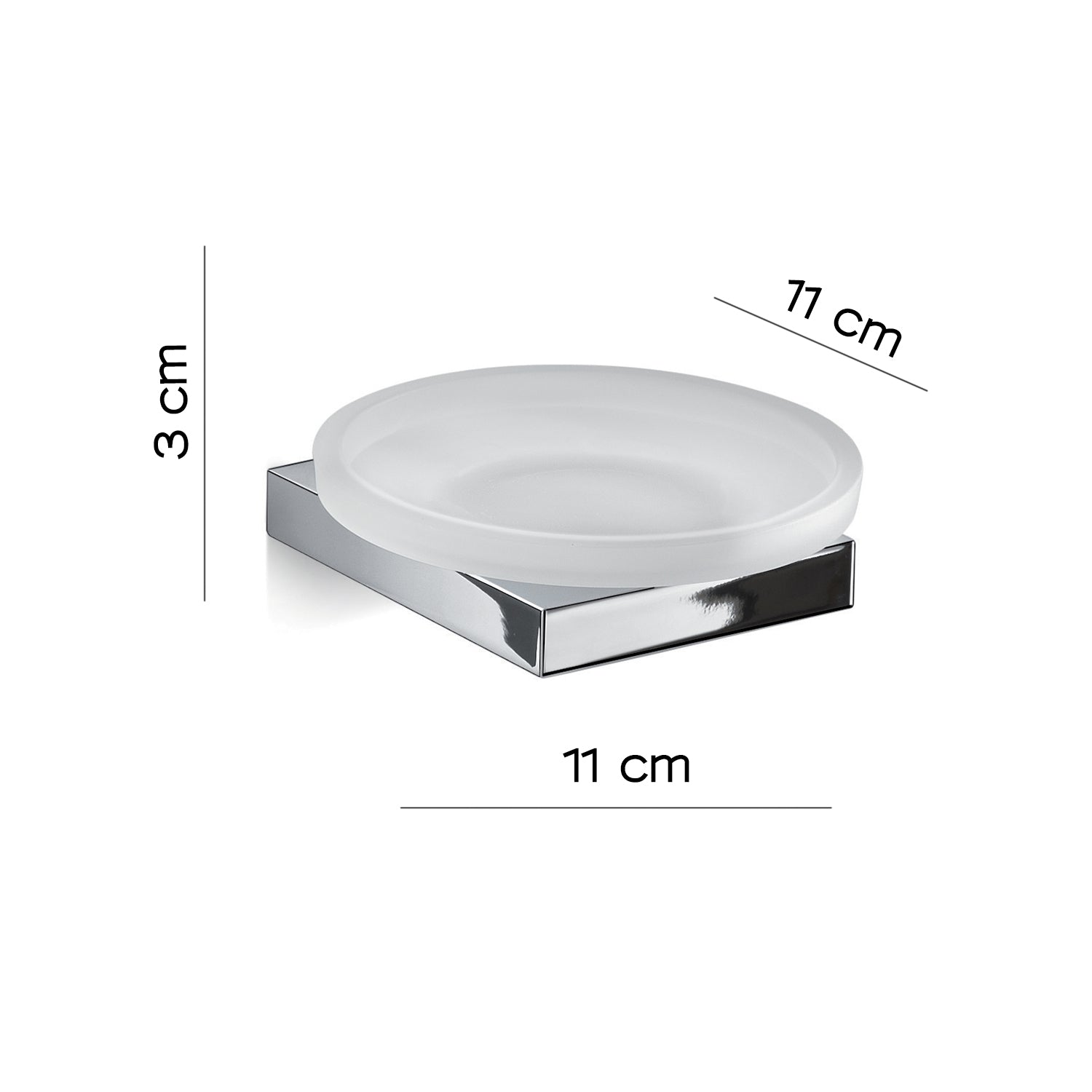 Portasapone in Ottone e Cromall Gedy serie Lanzarote - Cromato by CeramicStore | Lo specialista del tuo bagno