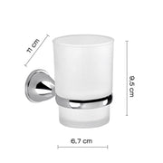 Portaspazzolini in Acciaio Inox Genziana di Gedy - Cromato