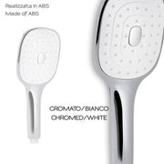 Doccetta 1 getto con pulizia anticalcare a pulsante modello Tendence 08 di Gedy - Cromato/Bianco by CeramicStore | Lo specialista del tuo bagno