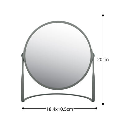 Specchio ingranditore da tavolo su base in acciaio modello Akira colore grigio opaco by CeramicStore | Lo specialista del tuo bagno