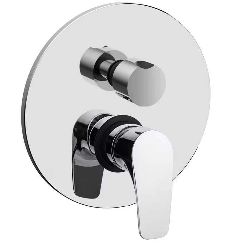 Miscelatore incasso doccia a 2 vie con deviatore meccanico completo di corpo incasso serie Lime - Paffoni LM018CR