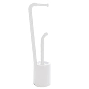 Piantana portarotolo e scopino Wc di Gedy serie Wendy - Bianco