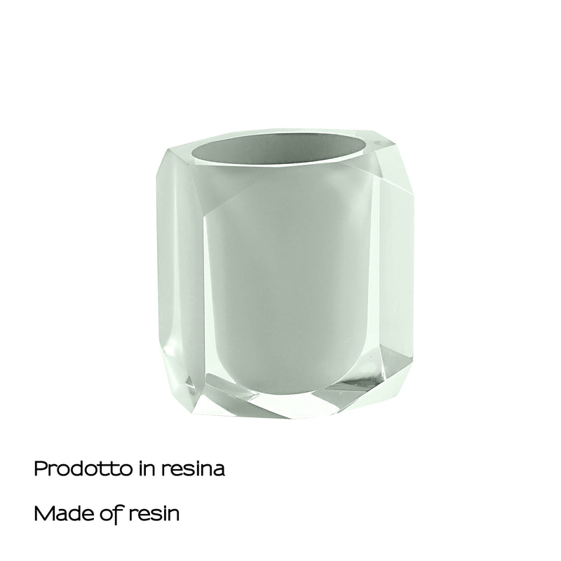 Portaspazzolini Gedy serie Chanelle - Verde Menta