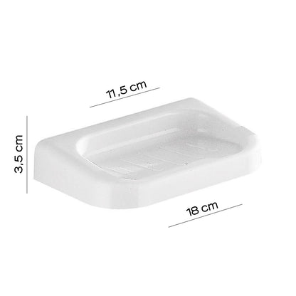 Portasapone a parete di Gedy serie Darios - Bianco by CeramicStore | Lo specialista del tuo bagno