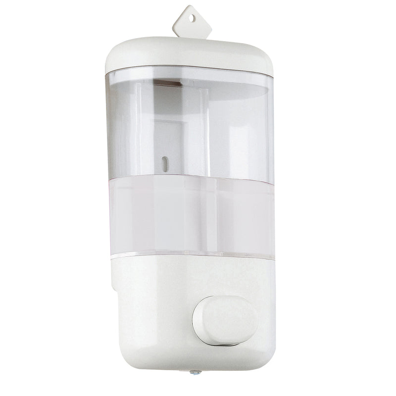Distributore di sapone/Gel igienizzante modello Push Pro di Gedy da 600 ml - Bianco by CeramicStore | Lo specialista del tuo bagno