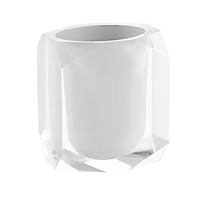 Portaspazzolini Gedy serie Chanelle - Bianco