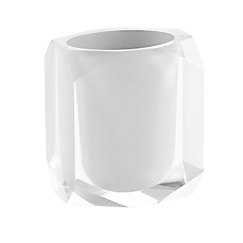 Portaspazzolini Gedy serie Chanelle - Bianco