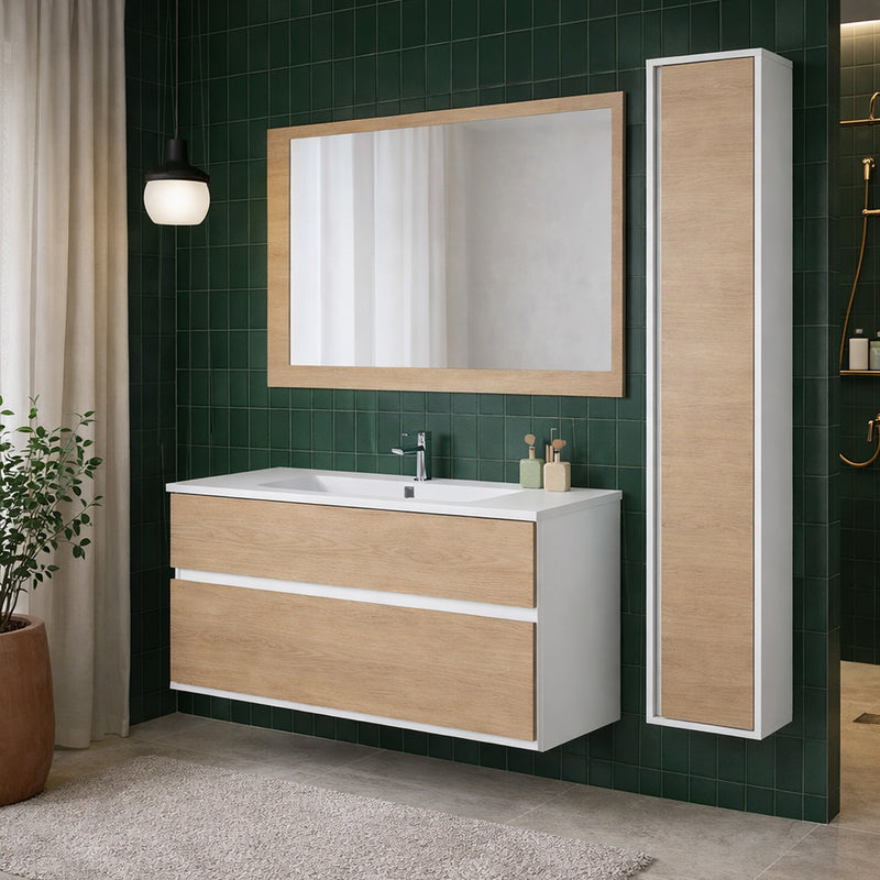 Pensile Bagno Sospeso 5 Scomparti – Collezione Linear