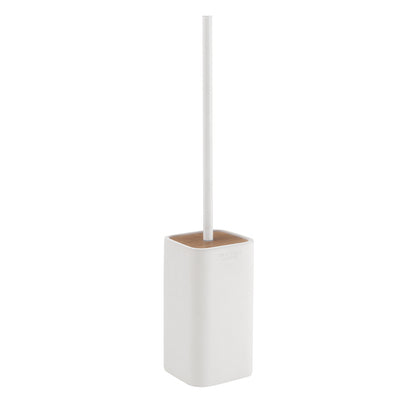 Scopino da appoggio con ciuffo in setole Gedy modello Ninfea - Bianco Matt by CeramicStore | Lo specialista del tuo bagno