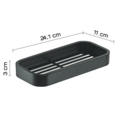 Portaoggetti doccia Rettangolare Outline in Acciaio Inox AISI 304 di Gedy - Nero Matt by CeramicStore | Lo specialista del tuo bagno