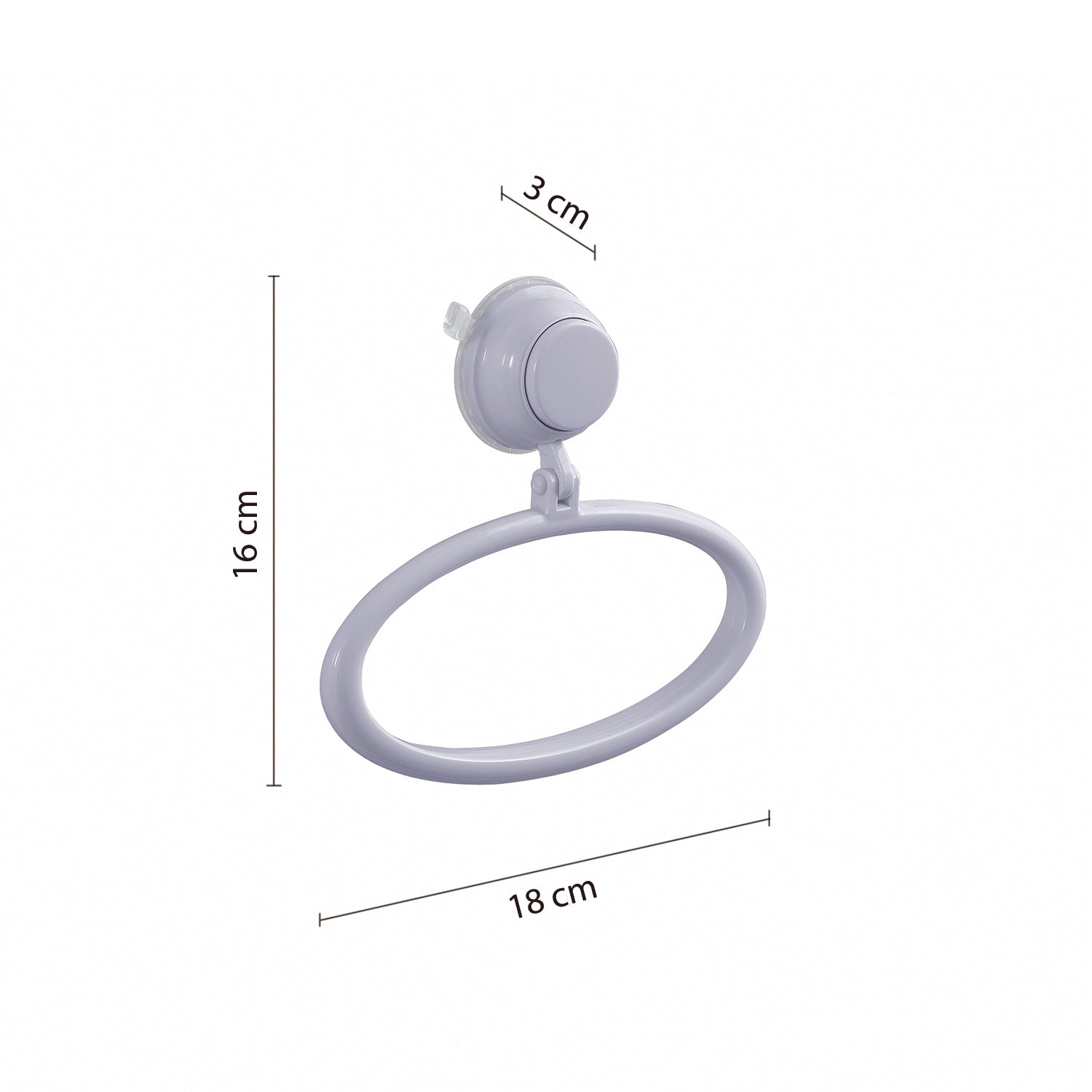 Porta asciugamani ad anello di Gedy serie Vesuvio - Bianco by CeramicStore | Lo specialista del tuo bagno