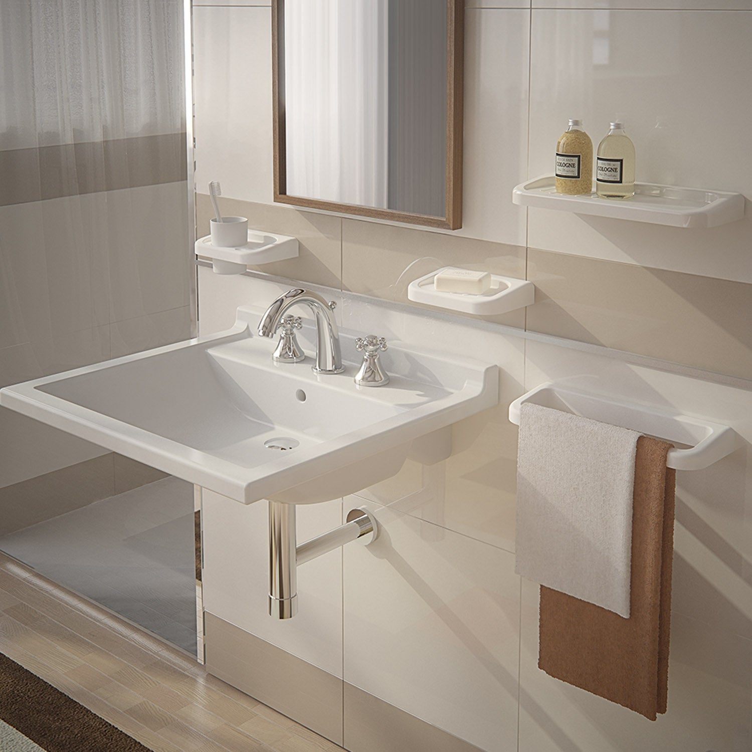Portasapone a parete di Gedy serie Darios - Bianco by CeramicStore | Lo specialista del tuo bagno