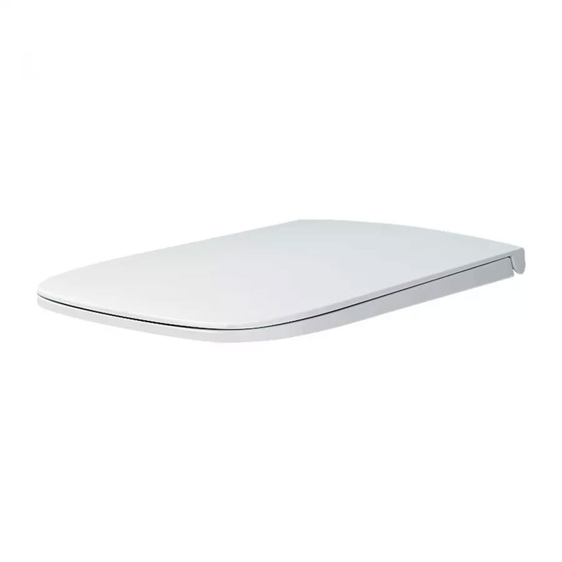 Sanitari filo muro senza Brida Rak Metropolitan wc + bidet + sedile soft close in ceramica bianco lucido