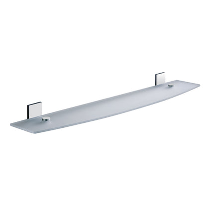 Mensola 60 cm in vetro temperato di Gedy serie Maine - Cromato