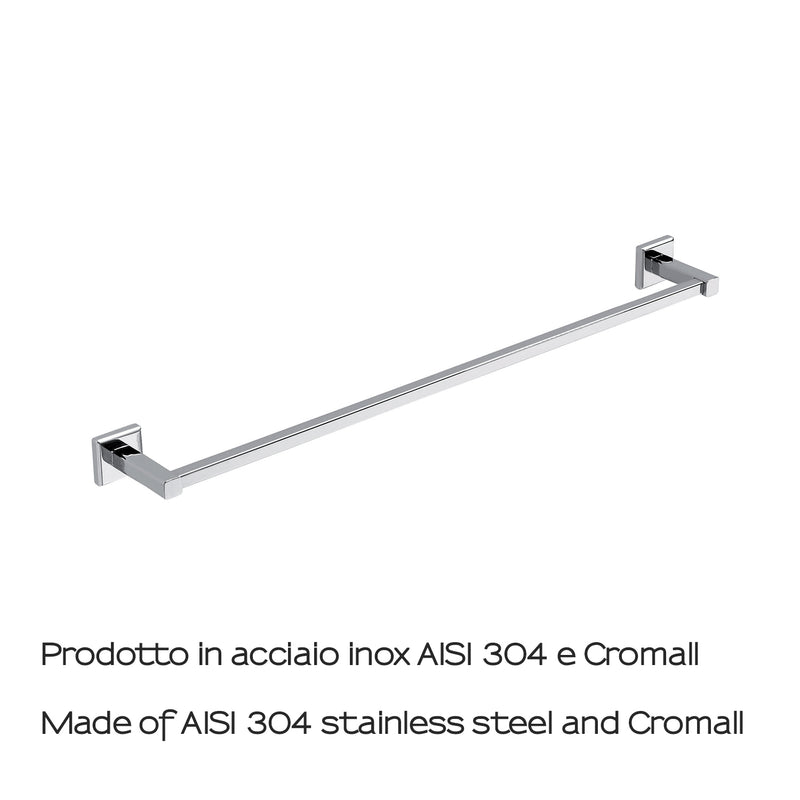 Portasalviette 60 cm in acciaio inox AISI 304 Colorado di Gedy - Cromato by CeramicStore | Lo specialista del tuo bagno