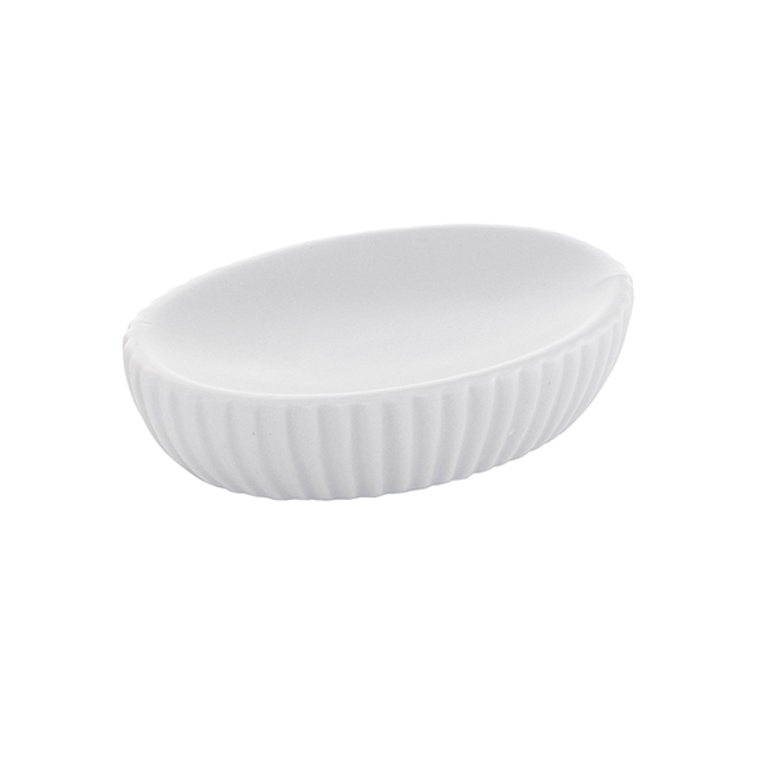 Portasapone da appoggio in ceramica di Gedy modello Marika - Bianco