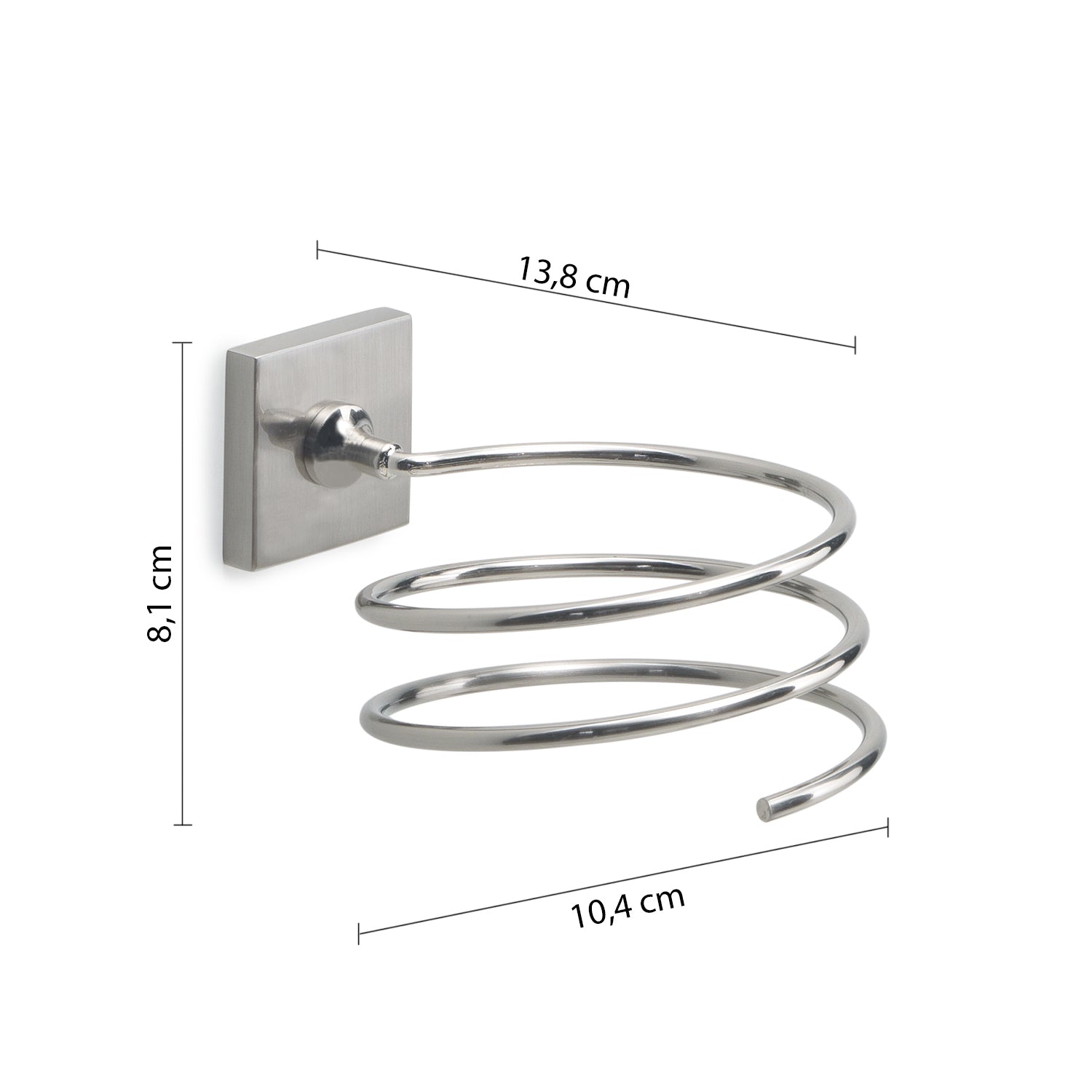 Gedy Porta Phon A Muro Fuji - Finitura Spazzolato Cromall by CeramicStore | Lo specialista del tuo bagno