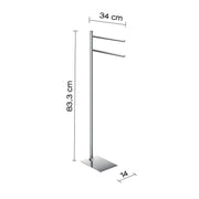Piantana portasciugamani in Acciaio Inox Gedy serie Trilly - Cromato