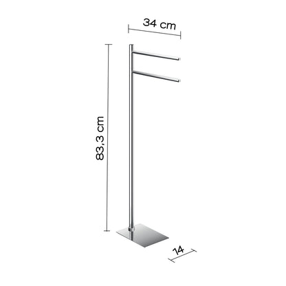 Piantana portasciugamani in Acciaio Inox Gedy serie Trilly - Cromato