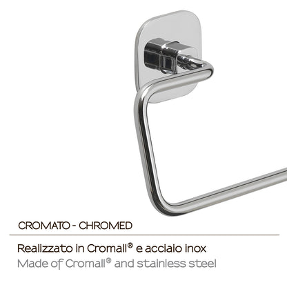 Porta carta igienica in acciaio inox e cromall Teide di Gedy - Cromato