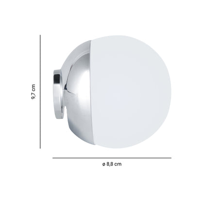 Lampada led tonda per specchio di Gedy modello Delos - Cromato by CeramicStore | Lo specialista del tuo bagno