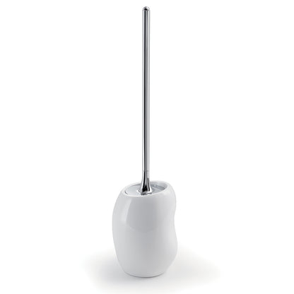 Scopino da appoggio con ciuffo in setole Gedy serie Iside - Bianco Lucido by CeramicStore | Lo specialista del tuo bagno