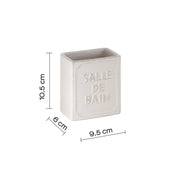 Portaspazzolini da appoggio Gedy serie Vivienne - Bianco