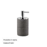 Dosasapone in resina con erogatore Gedy serie Petra - Grigio