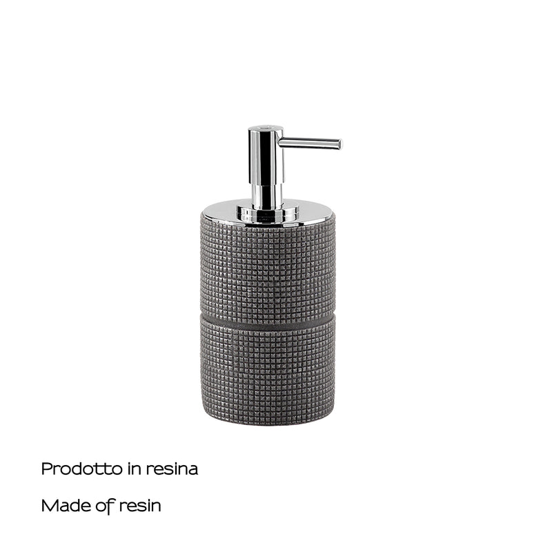 Dosasapone in resina con erogatore Gedy serie Petra - Grigio