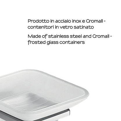 Portasapone in Acciaio Inox di Gedy serie Kansas - Cromato by CeramicStore | Lo specialista del tuo bagno