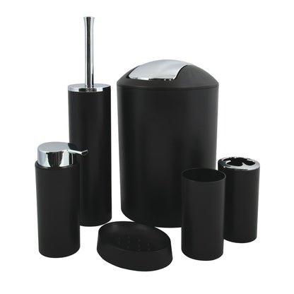 Set accessori modello Havana 6 pezzi colore nero by CeramicStore | Lo specialista del tuo bagno