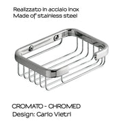 Portasapone singolo in filo modello Augustus di Gedy - Cromato by CeramicStore | Lo specialista del tuo bagno