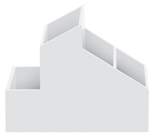 Contenitore 4 vani portaoggetti singoli abs modello Skyline di colore bianco by CeramicStore | Lo specialista del tuo bagno