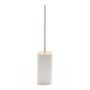 Scopino da appoggio con ciuffo in setole Gedy modello Ninfea - Bianco Matt by CeramicStore | Lo specialista del tuo bagno
