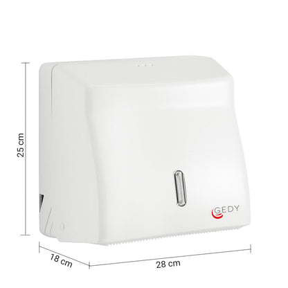Gedy Distributore Salviette 300 Fogli Rotolo - Bianco by CeramicStore | Lo specialista del tuo bagno