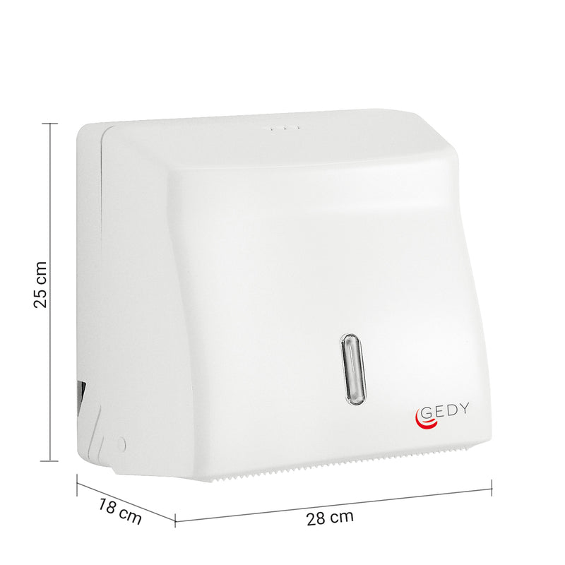 Gedy Distributore Salviette 300 Fogli Rotolo - Bianco by CeramicStore | Lo specialista del tuo bagno