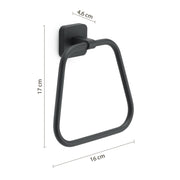 Portasalviette ad anello Gedy modello Tonga 17x4.6xH16 - Nero Matt by CeramicStore | Lo specialista del tuo bagno