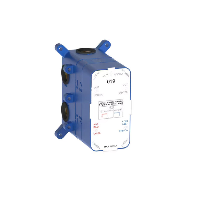 Box Incasso universale per miscelatori doccia incasso a 3 vie Paffoni PBOX004