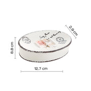 Portasapone da appoggio in ceramica Gedy serie Clothilde - Bianco