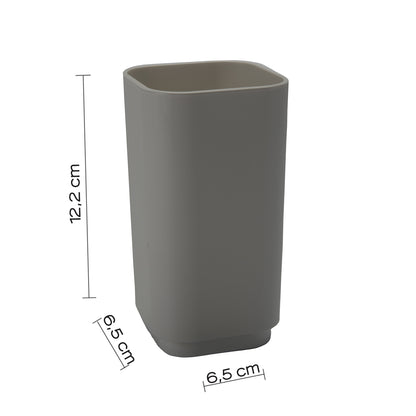 Portaspazzolini da appoggio Gedy serie Seventy - Grigio