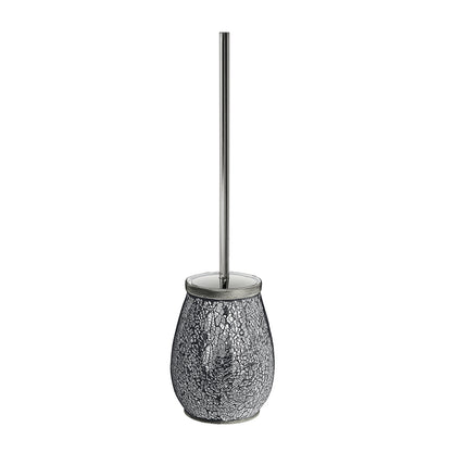 Scopino con ciuffo in setole Gedy serie Myosotis - Argento by CeramicStore | Lo specialista del tuo bagno