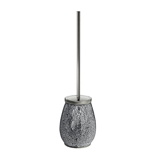 Scopino con ciuffo in setole Gedy serie Myosotis - Argento by CeramicStore | Lo specialista del tuo bagno