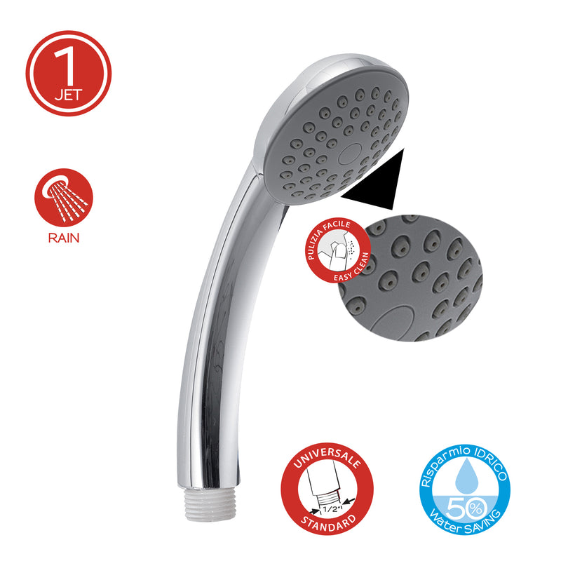 Doccetta monogetto di Gedy modello Basic 00 - Bianco by CeramicStore | Lo specialista del tuo bagno