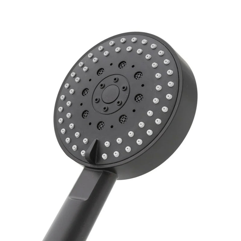 Particolare Doccetta per doccia rotonda nero 3 funzioni