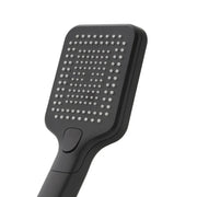 Particolare Doccino per doccia quadrato nero 3 funzioni